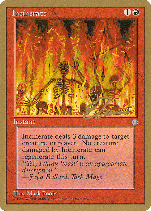 Incinerate - Pro Tour Collector Set