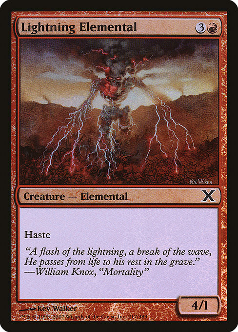 Lightning Elemental - Tenth Edition