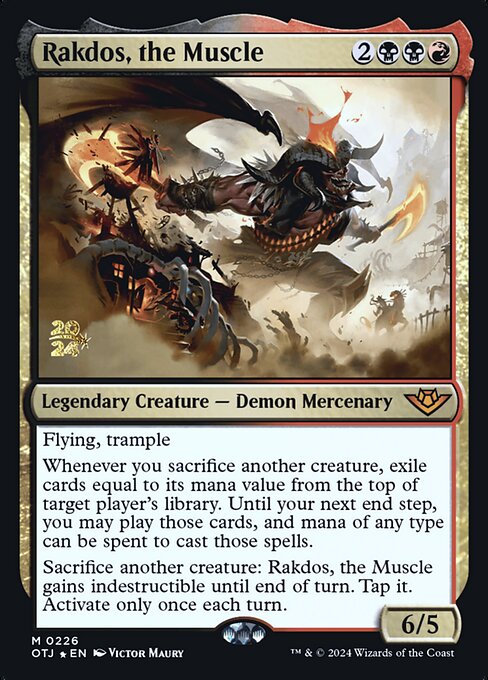 Rakdos, the Muscle - Outlaws of Thunder Junction Promos - Promo Foil