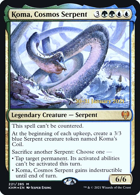 Koma, Cosmos Serpent - Kaldheim Promos - Promo Foil