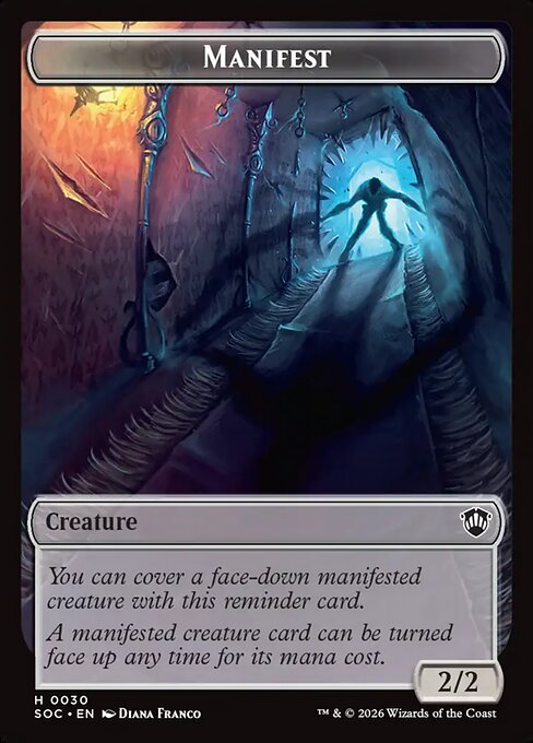 Manifest - Secrets of Strixhaven Commander Tokens