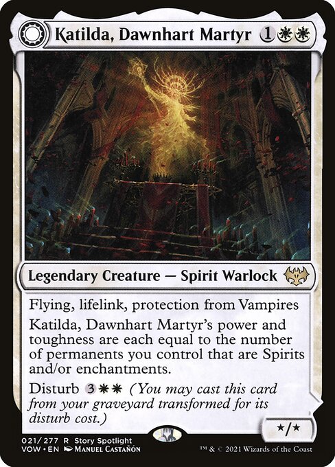 Katilda, Dawnhart Martyr // Katilda's Rising Dawn - Innistrad: Crimson Vow