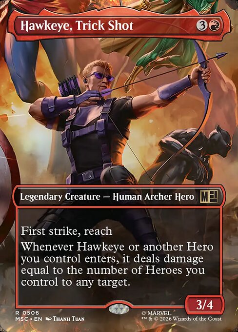 Hawkeye, Trick Shot - Marvel Super Heroes Commander - Borderless