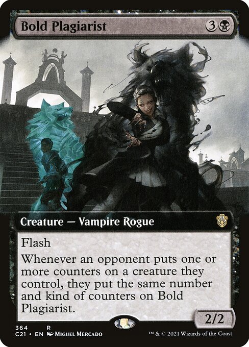 Bold Plagiarist - Commander 2021 - Extended Art