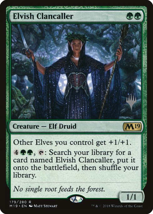 Elvish Clancaller - Core Set 2019 Promos