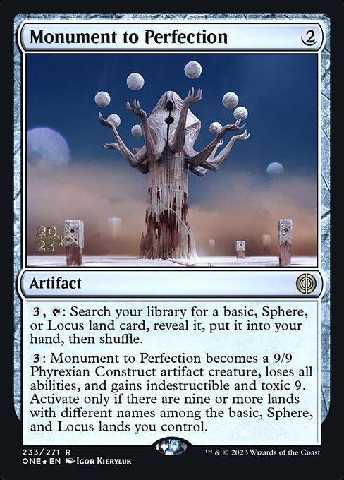 Monument to Perfection - Phyrexia: All Will Be One Promos