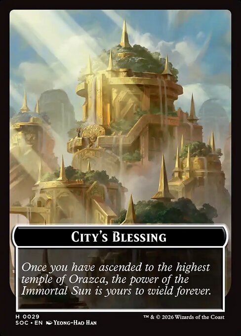 City's Blessing - Secrets of Strixhaven Commander Tokens