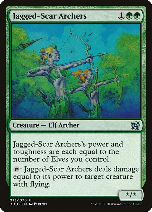 Jagged-Scar Archers - Duel Decks: Elves vs. Inventors