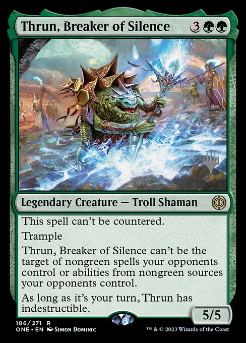 Thrun, Breaker of Silence - Phyrexia: All Will Be One Promos