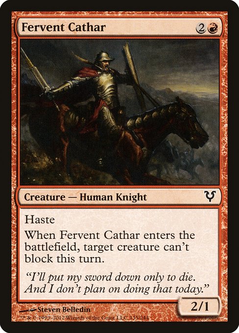 Fervent Cathar - Avacyn Restored