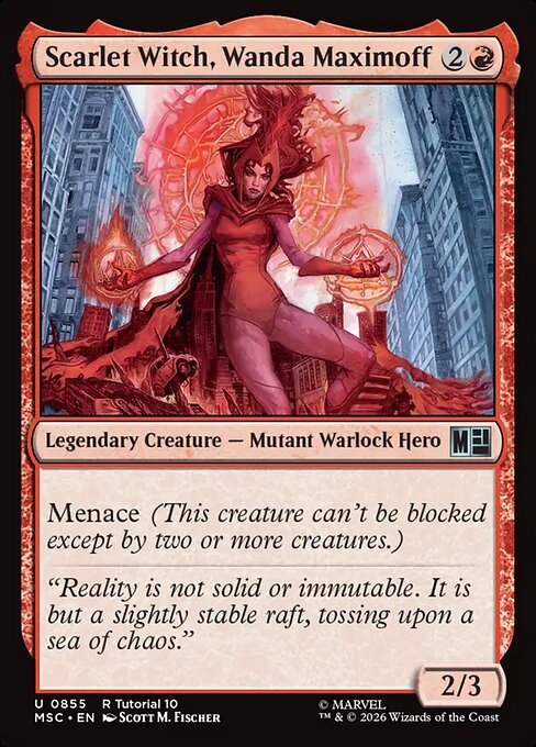 Scarlet Witch, Wanda Maximoff - Marvel Super Heroes Commander