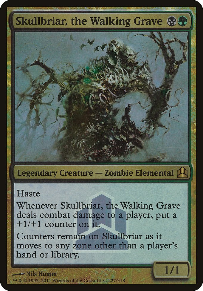 Skullbriar, the Walking Grave - Commander 2011 Launch Party - Promo Foil