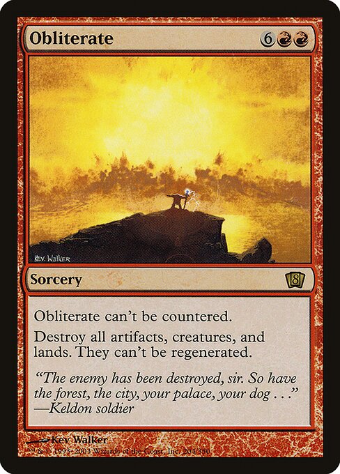 Obliterate - Eighth Edition - Promo Foil