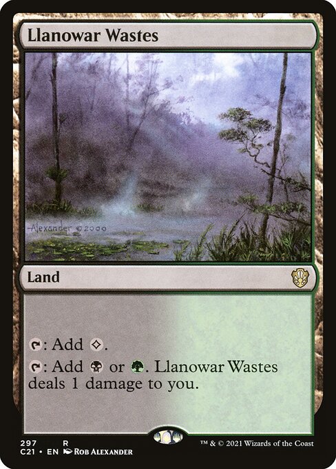 Llanowar Wastes - Commander 2021