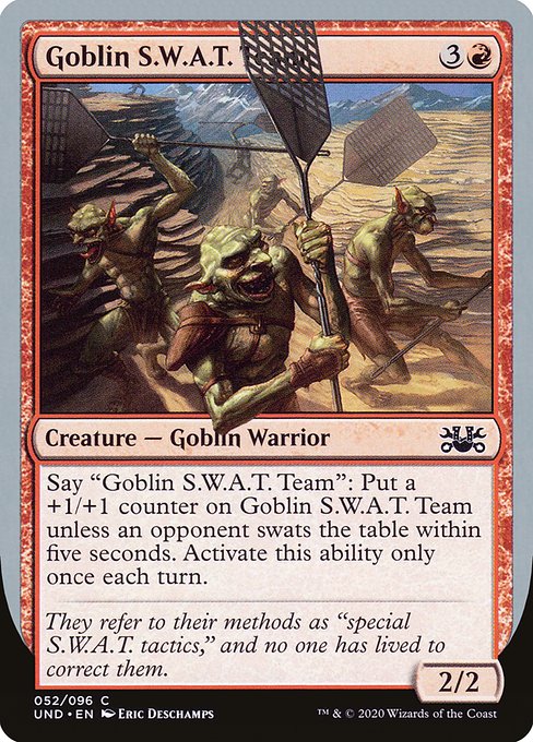 Goblin S.W.A.T. Team - Unsanctioned