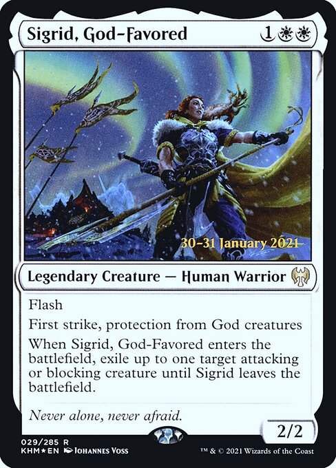 Sigrid, God-Favored - Kaldheim Promos