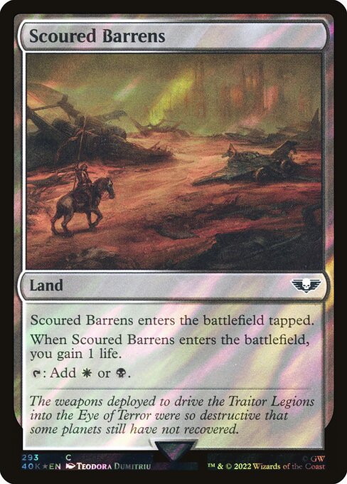 Scoured Barrens - Warhammer 40,000 Commander - Surge Foil