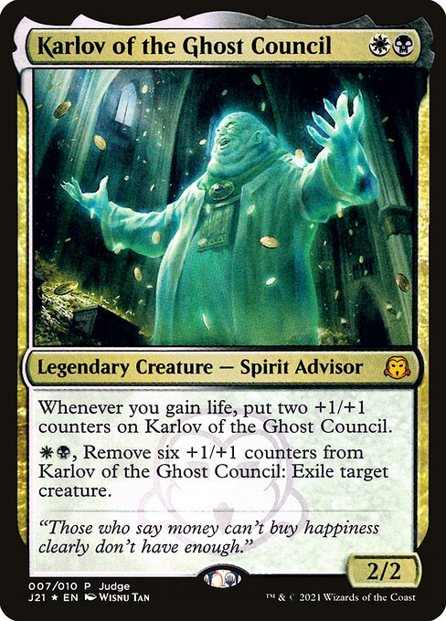 Karlov of the Ghost Council - Judge Gift Cards 2021 - Promo Foil