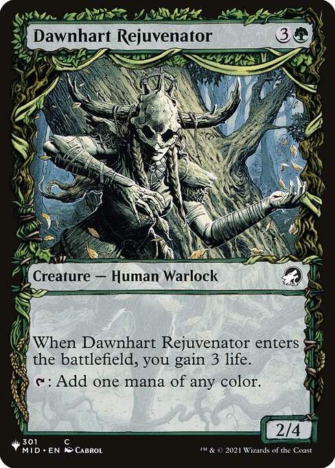 Dawnhart Rejuvenator - The List