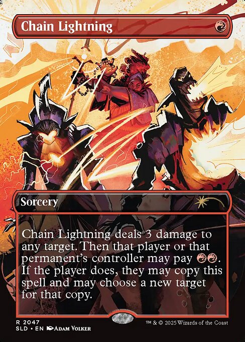 Chain Lightning - Secret Lair Drop - Borderless