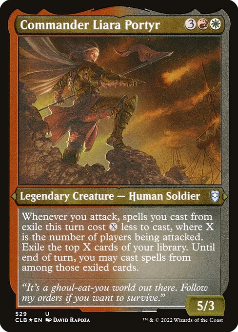 Commander Liara Portyr - Commander Legends: Battle for Baldur's Gate - Etched Foil