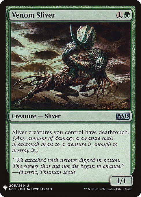 Venom Sliver - The List