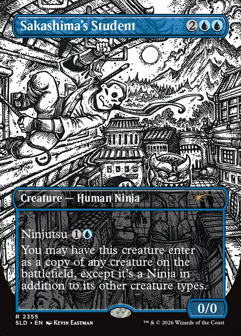 Sakashima's Student - Secret Lair Drop - Borderless