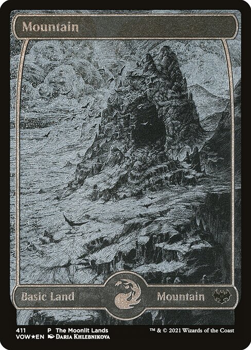 Mountain - Innistrad: Crimson Vow - Etched Foil