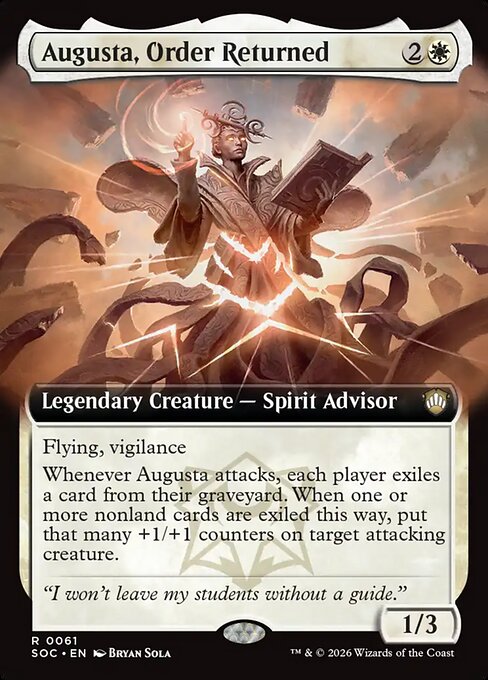 Augusta, Order Returned - Secrets of Strixhaven Commander - Extended Art