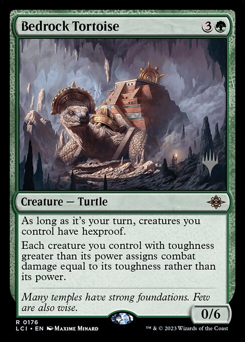 Bedrock Tortoise - The Lost Caverns of Ixalan Promos