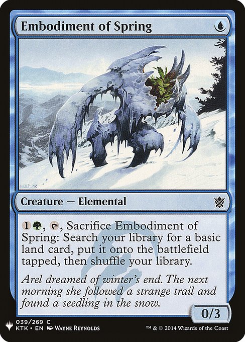 Embodiment of Spring - The List