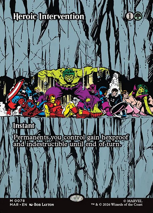 Heroic Intervention - Marvel Universe - Borderless