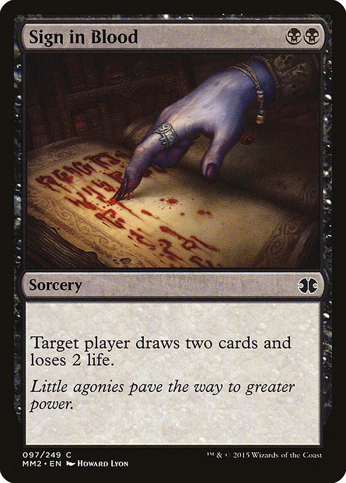 Sign in Blood - Modern Masters 2015