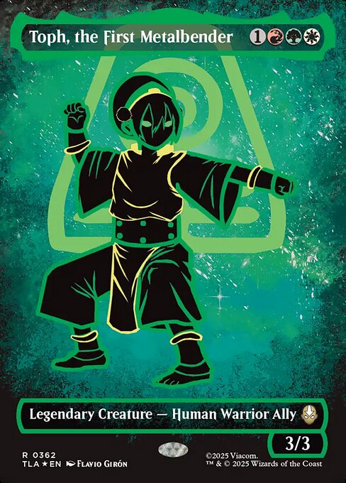 Toph, the First Metalbender - Avatar: The Last Airbender - Neon Ink, Borderless