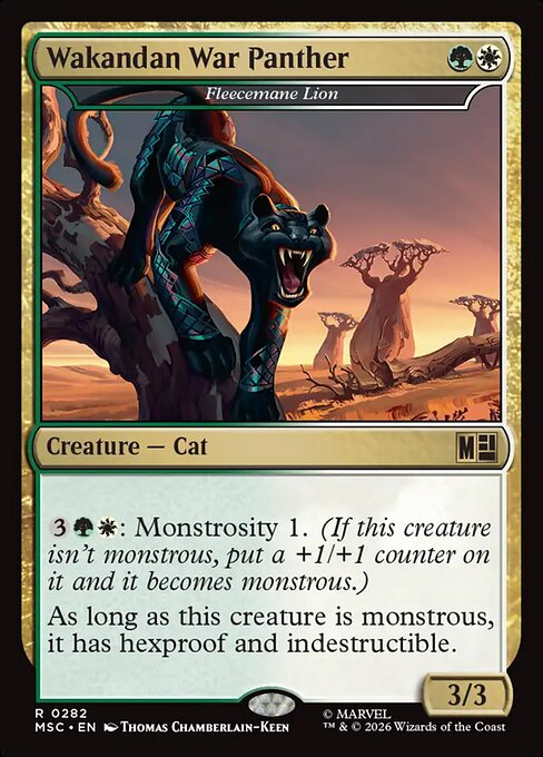 Wakandan War Panther (Fleecemane Lion) - Marvel Super Heroes Commander