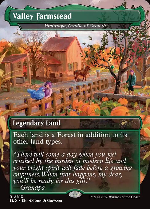 Valley Farmstead (Yavimaya, Cradle of Growth) - Secret Lair Drop - Borderless