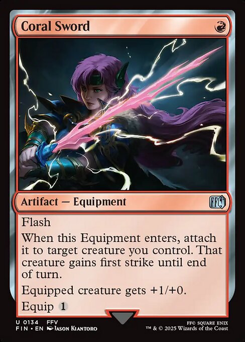 Coral Sword - Final Fantasy
