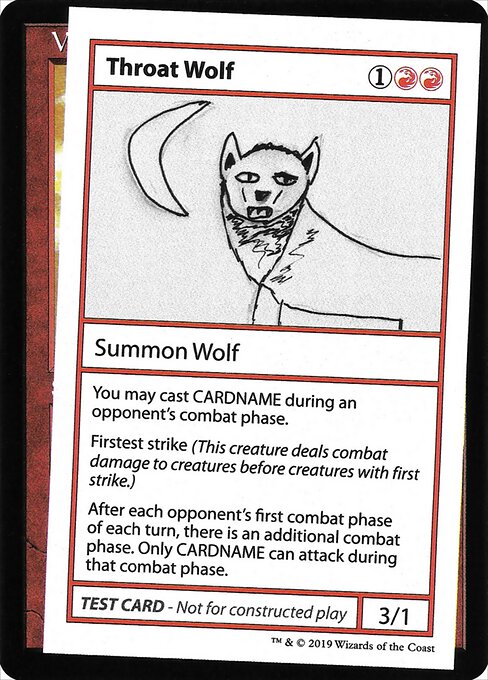 Throat Wolf - Mystery Booster Playtest Cards 2021