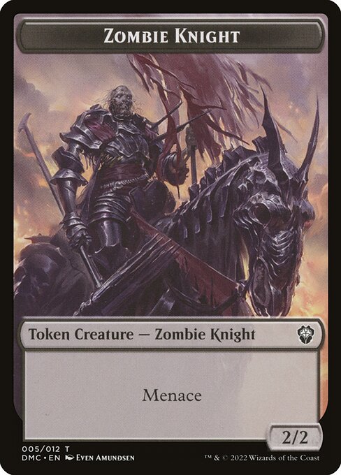 Zombie Knight - Dominaria United Commander Tokens