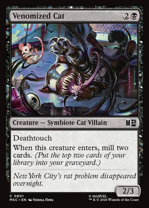 Venomized Cat - Marvel Super Heroes Commander