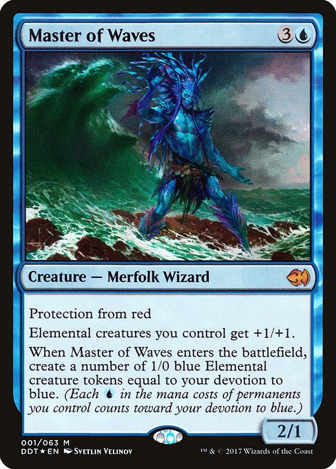 Master of Waves - Duel Decks: Merfolk vs. Goblins - Promo Foil