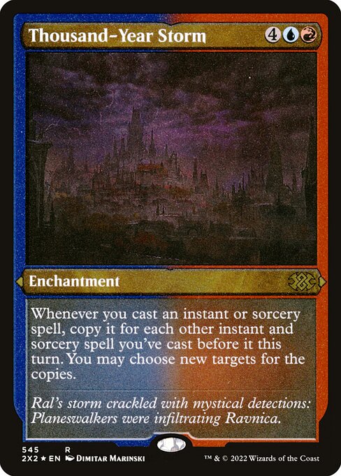 Thousand-Year Storm - Double Masters 2022 - Etched Foil