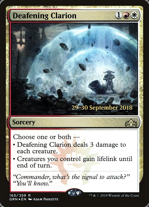 Deafening Clarion - Guilds of Ravnica Promos - Promo Foil