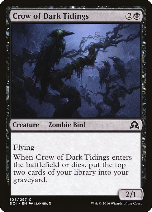 Crow of Dark Tidings - Shadows over Innistrad