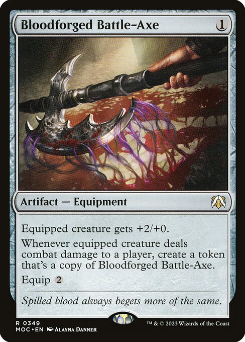 Bloodforged Battle-Axe - March of the Machine Commander