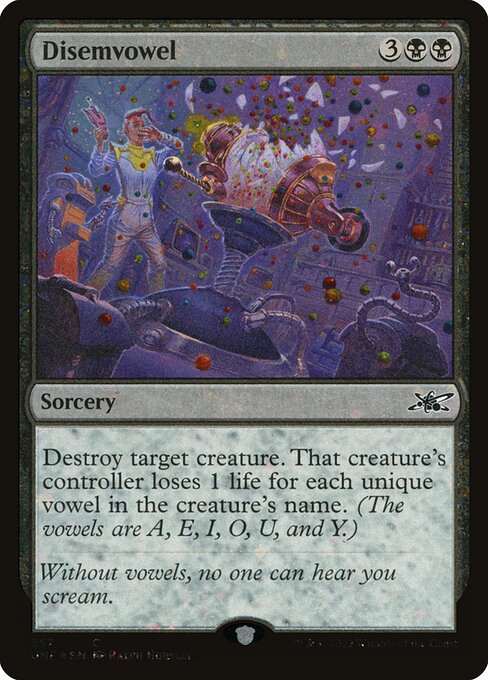 Disemvowel - Unfinity - Galaxy Foil