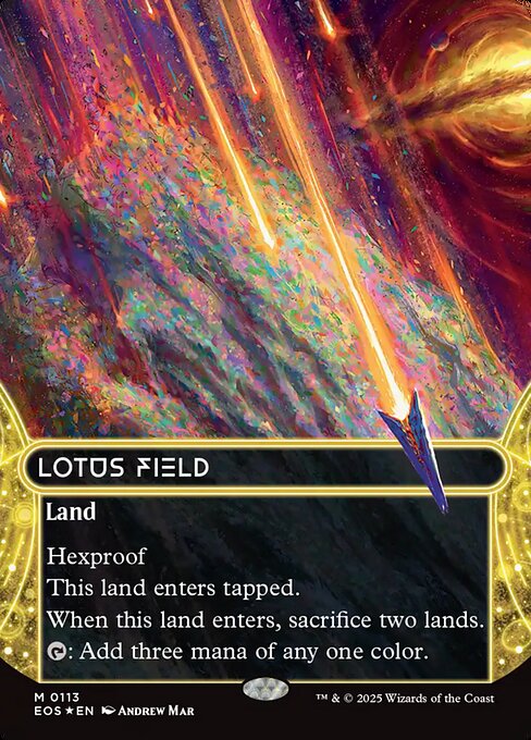 Lotus Field - Edge of Eternities: Stellar Sights - Galaxy Foil, Borderless