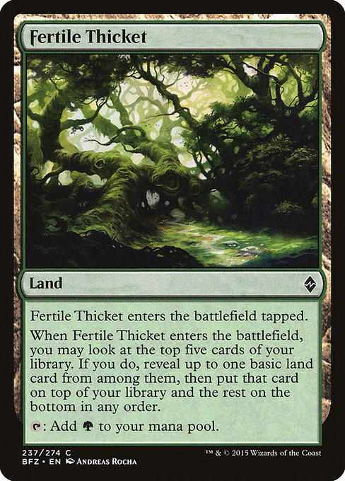 Fertile Thicket - Battle for Zendikar