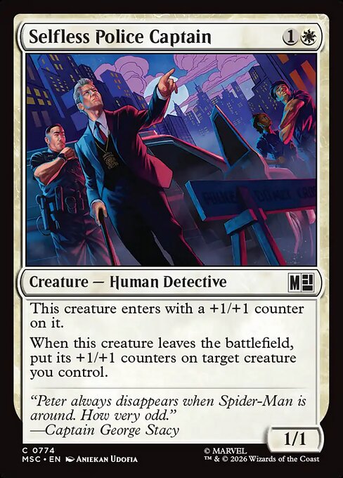 Selfless Police Captain - Marvel Super Heroes Commander