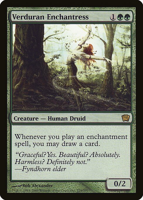 Verduran Enchantress - Ninth Edition - Promo Foil